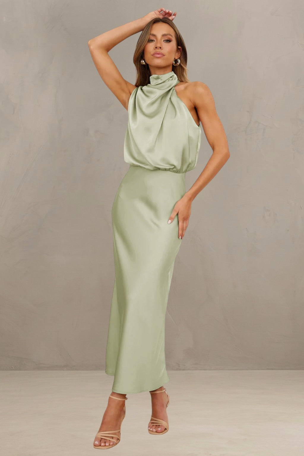 VIOLET | ROBE DRAPÉE SAHARA
