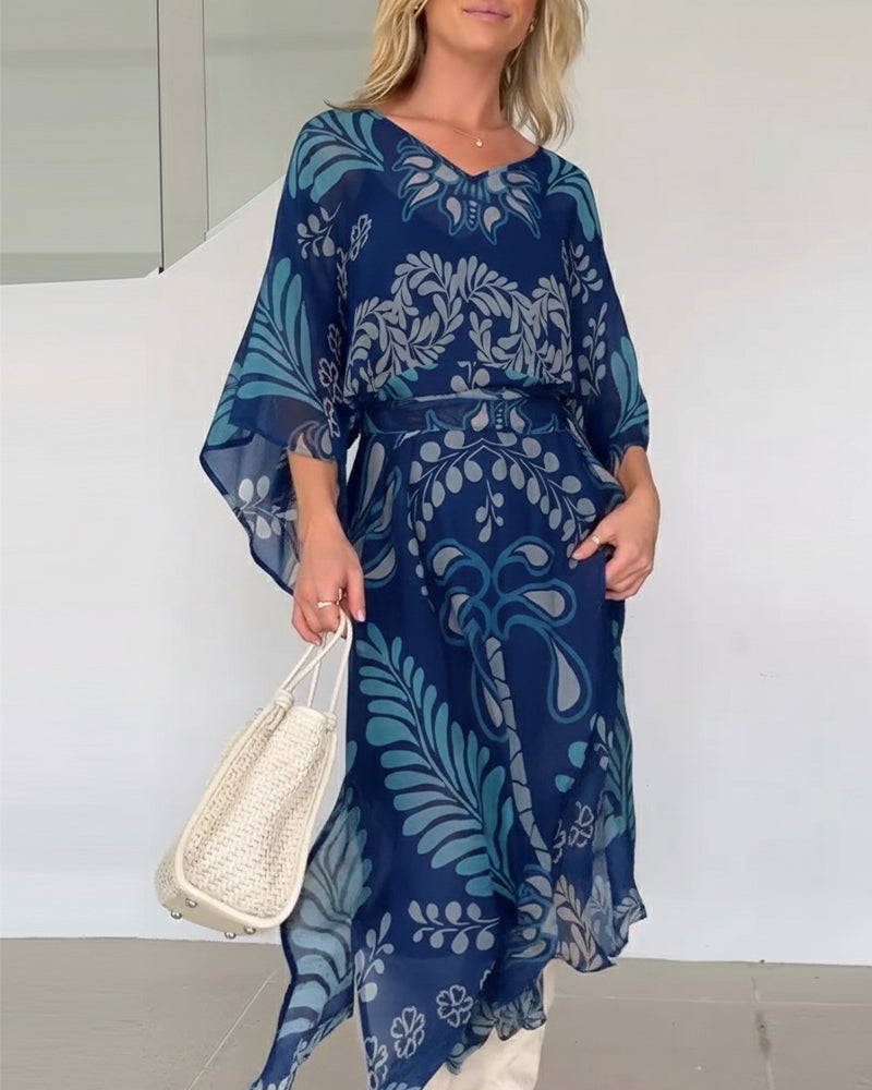 Robe Bohème En V Ample