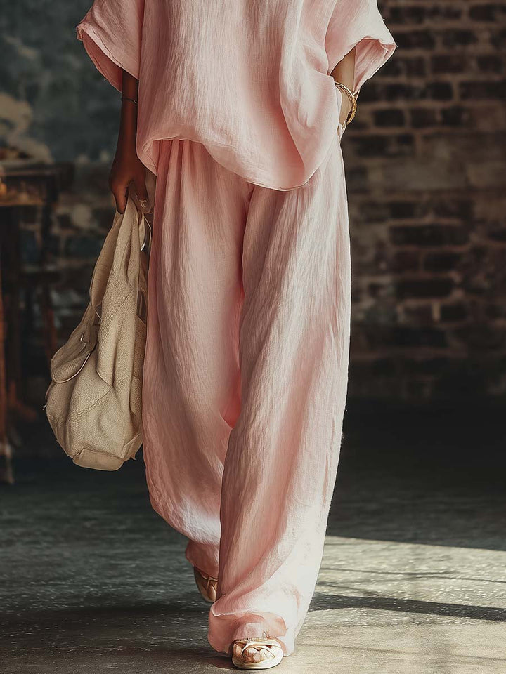 Ensemble Chemise V-Neck et Pantalon Samantha
