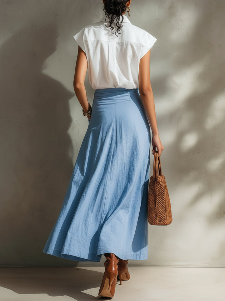 Vêtements pour femmes--Lien spécial pour jupes et ensembles