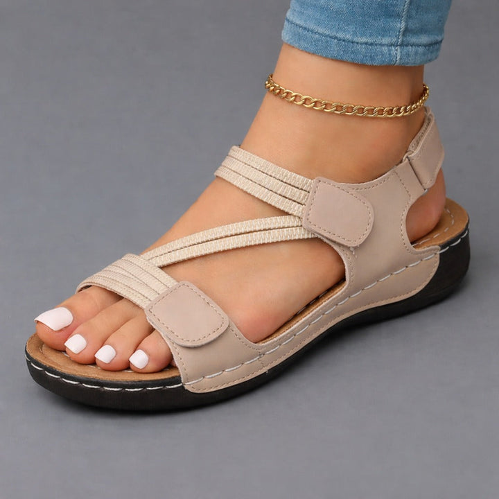 Agnes | Sandale Plate Confort & Brides Croisées