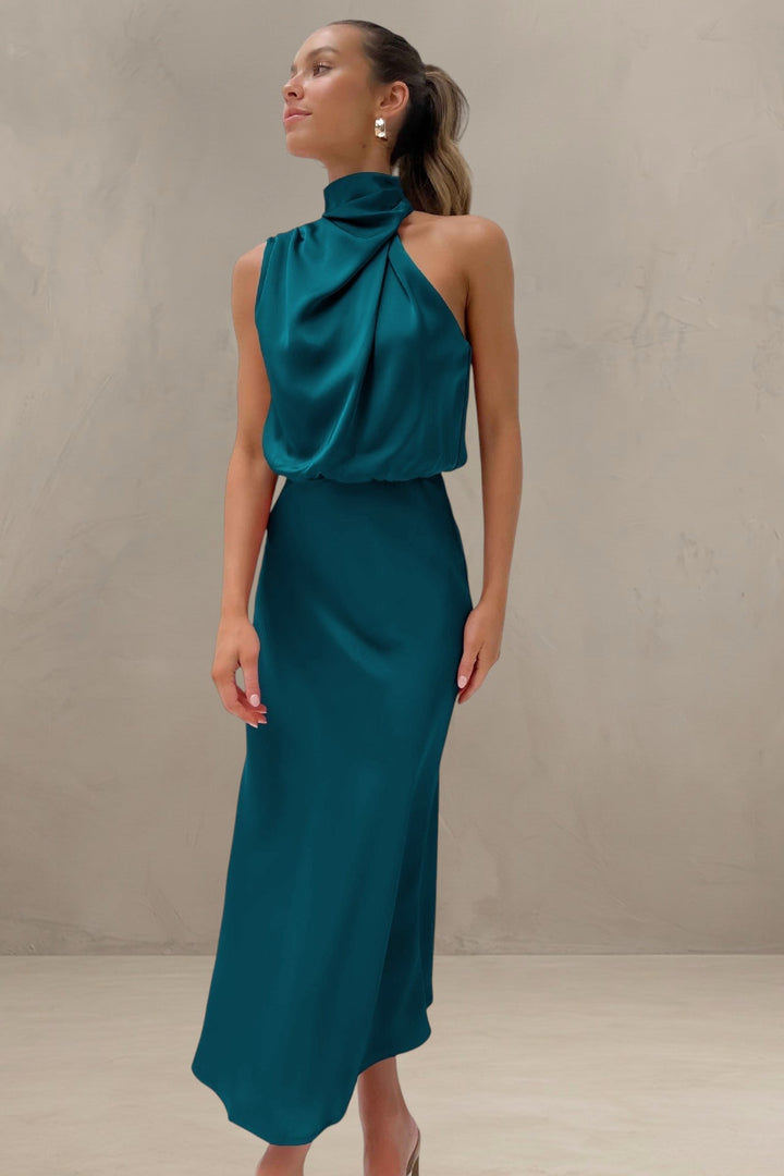 VIOLET | ROBE DRAPÉE SAHARA