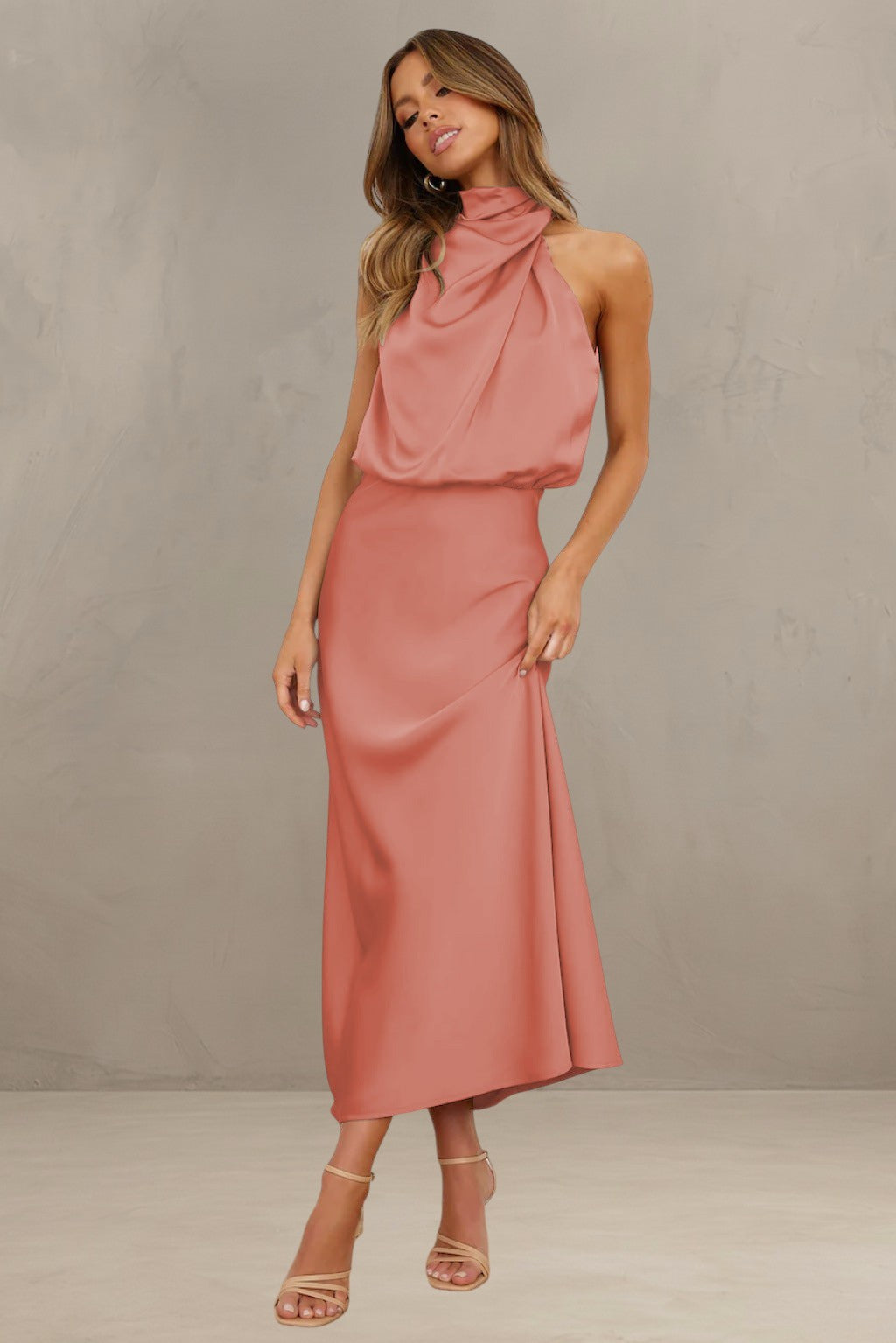 VIOLET | ROBE DRAPÉE SAHARA