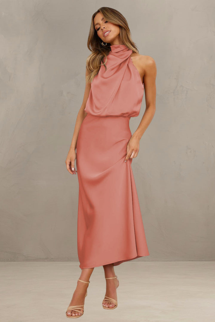 VIOLET | ROBE DRAPÉE SAHARA