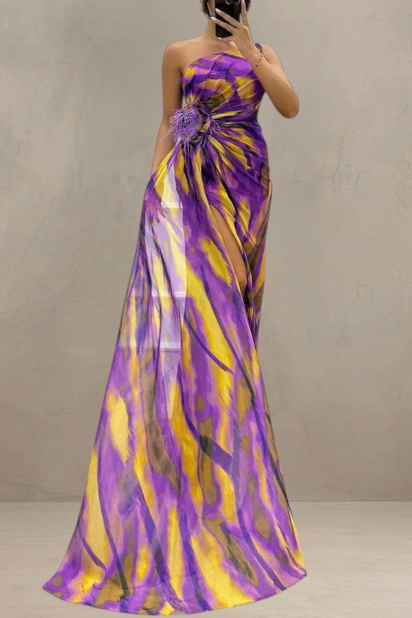 MIA | ROBE DRAPÉE VIBRANTE