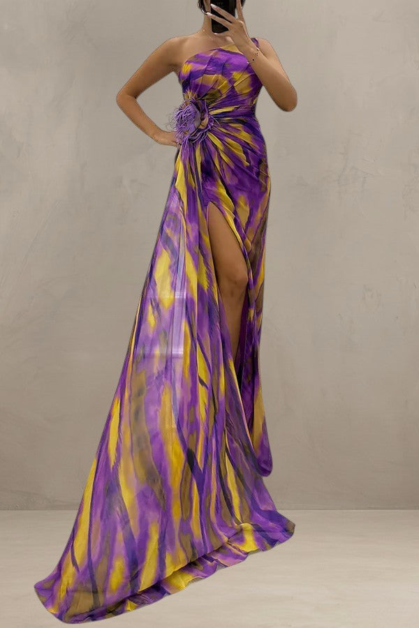 MIA | ROBE DRAPÉE VIBRANTE