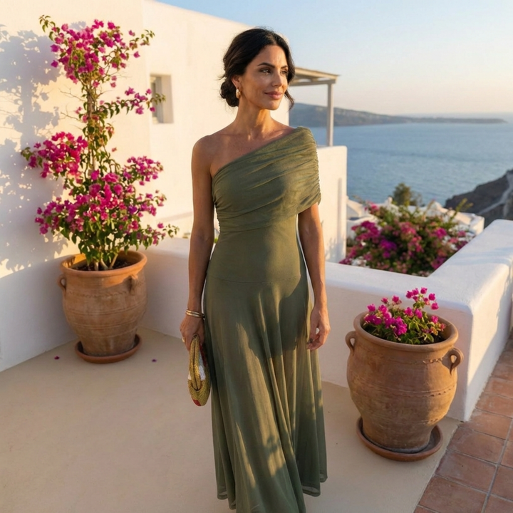 Uma - Robe fluide ample au design élégant