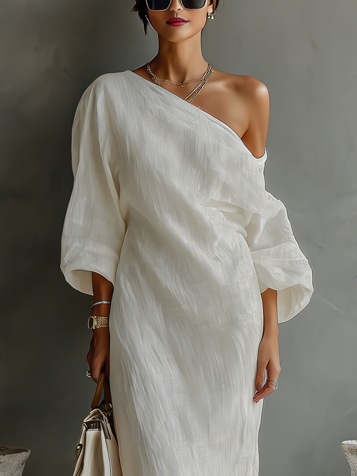Isabella | Robe fluide en lin dénudé