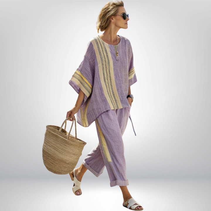 Daisy | Ensemble boho à rayures