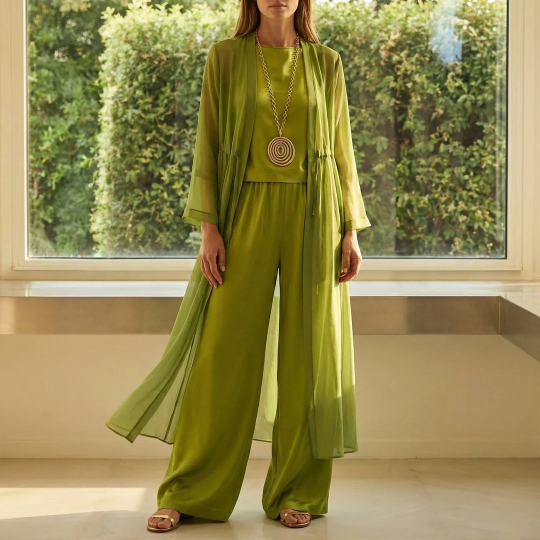 Elvira | Tunique Décontractée et Pantalon Large Coordonné