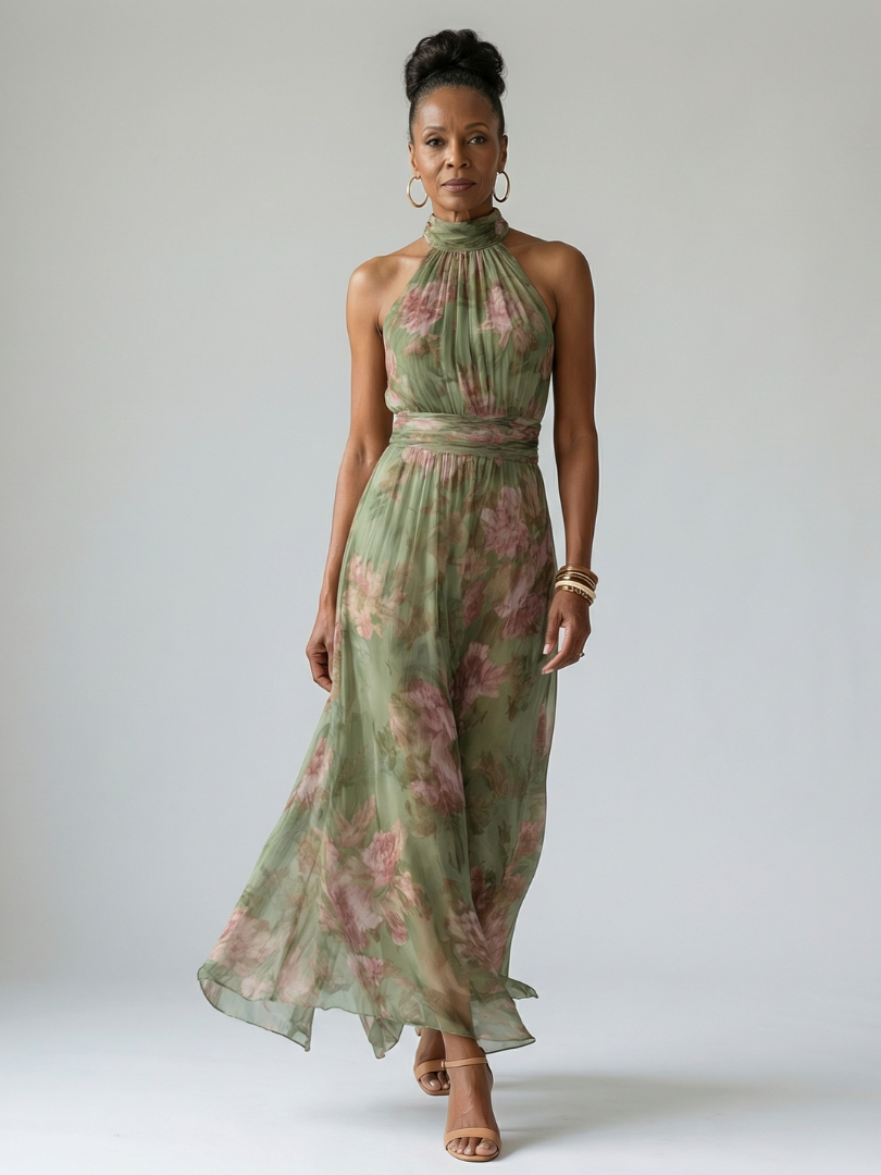 Naomi | Robe Maxi à Dos Nu