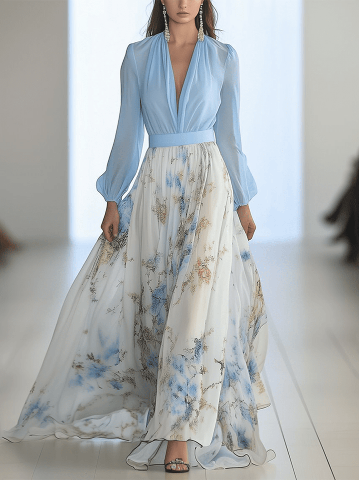 Peniel | Élégante Robe Maxi Fleurie