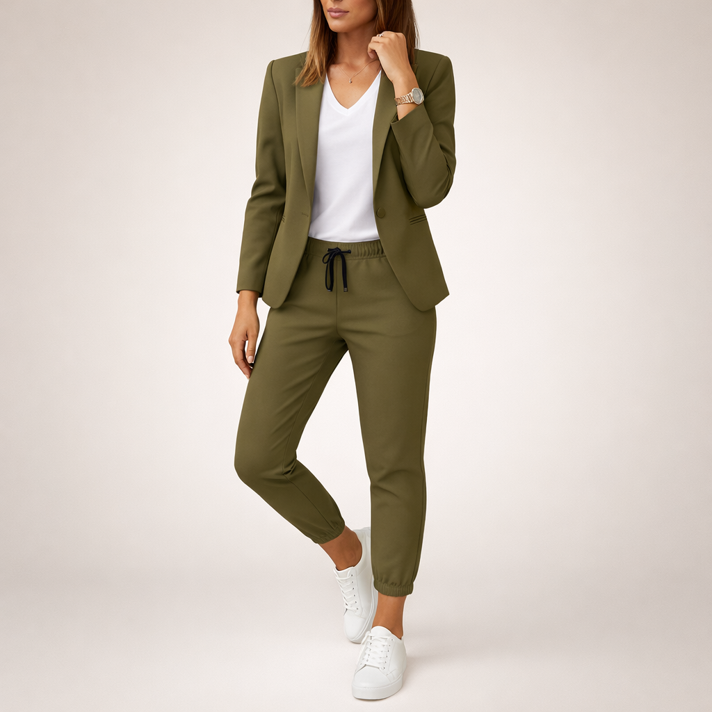 Eva | Ensemble de costume décontracté avec une touche sportive