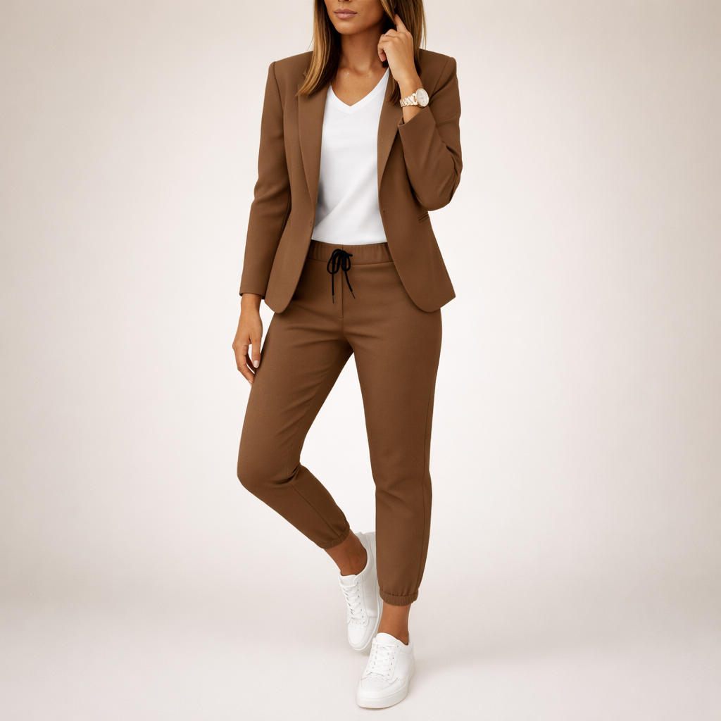 Eva | Ensemble de costume décontracté avec une touche sportive