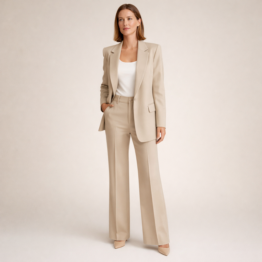 Vanessa | Ensemble élégant avec pantalon évasé