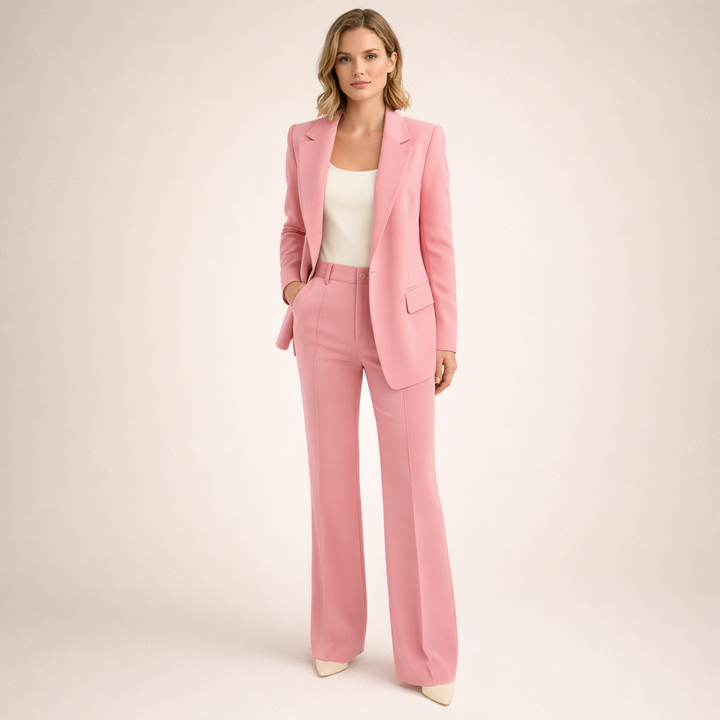 Vanessa | Ensemble élégant avec pantalon évasé