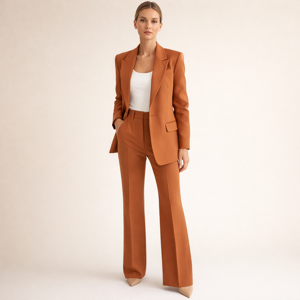 Vanessa | Ensemble élégant avec pantalon évasé