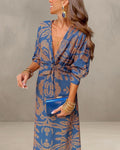 MINA | ROBE ÉLÉGANTE AVEC MANCHES LONGUES ET IMPRIMÉ FLORAL