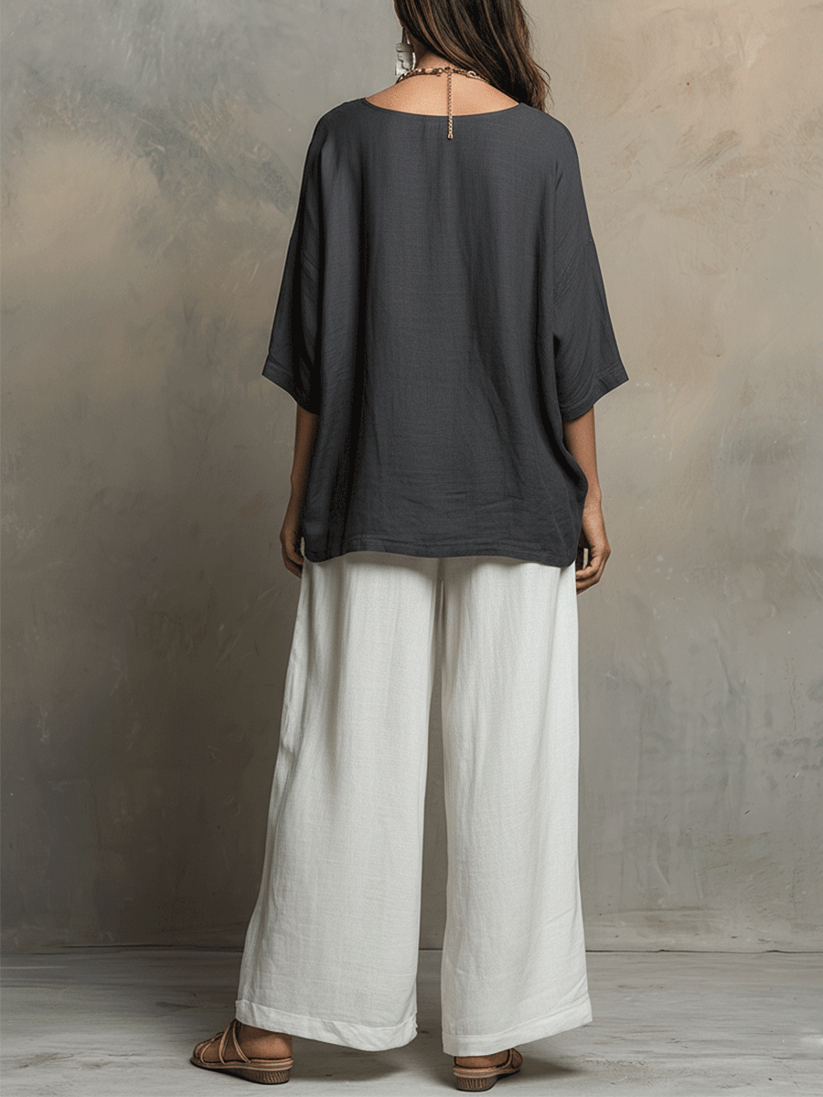 Ensemble Décontracté Minimal Boho