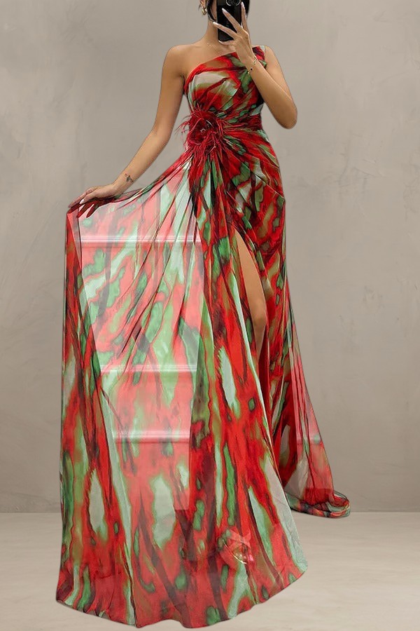 MIA | ROBE DRAPÉE VIBRANTE