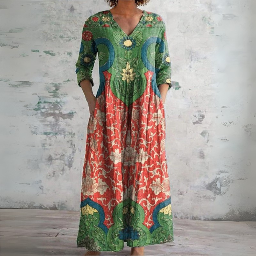 Sophia | Robe Maxi Florale Vintage
