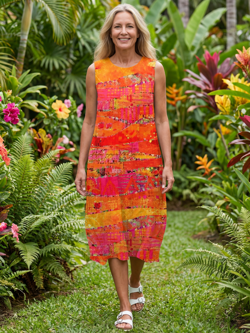 Leilani | Robe Midi Peinte