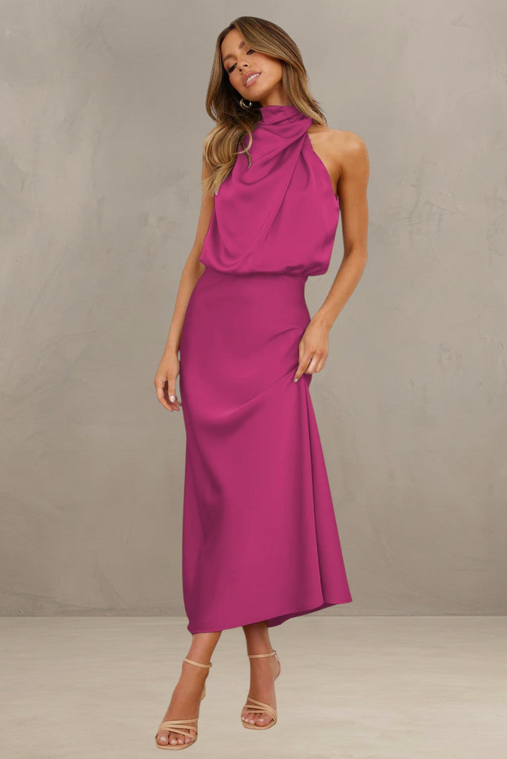 VIOLET | ROBE DRAPÉE SAHARA