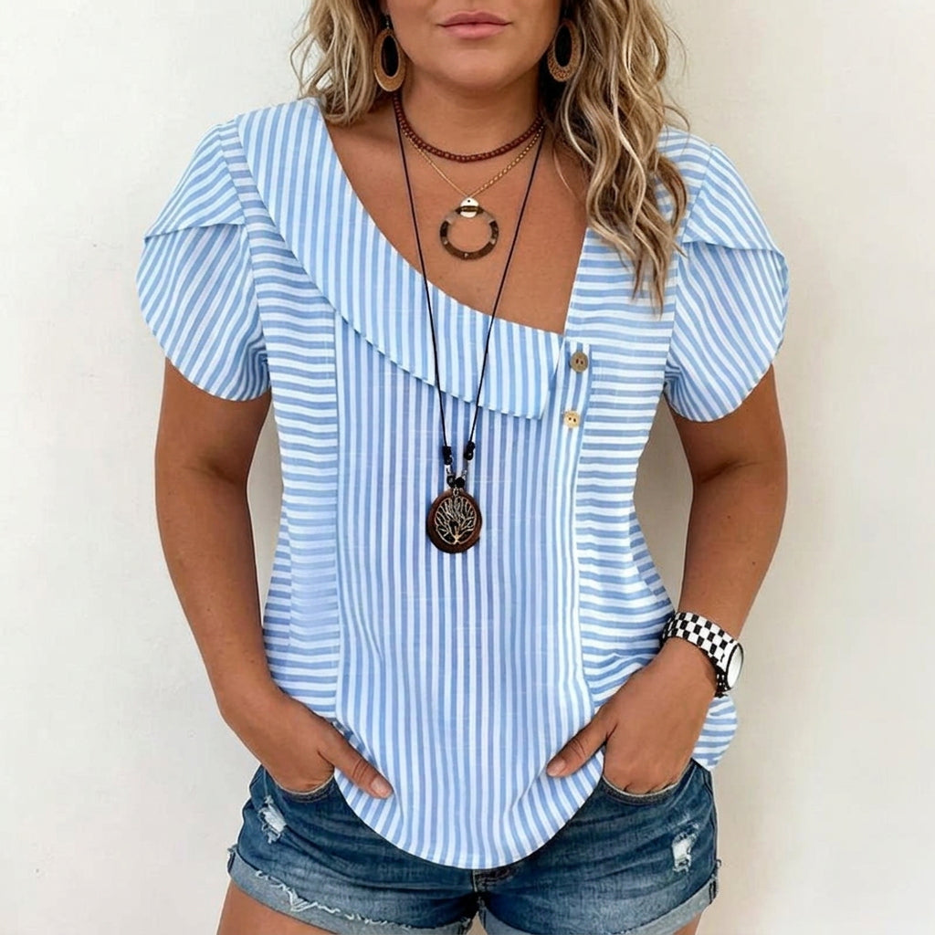 Susaine | Blouse Rayée Décontractée