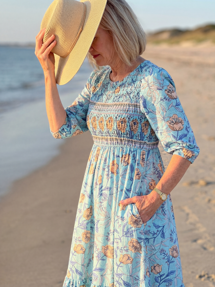 Halia | Robe Midi à Fleurs Gather