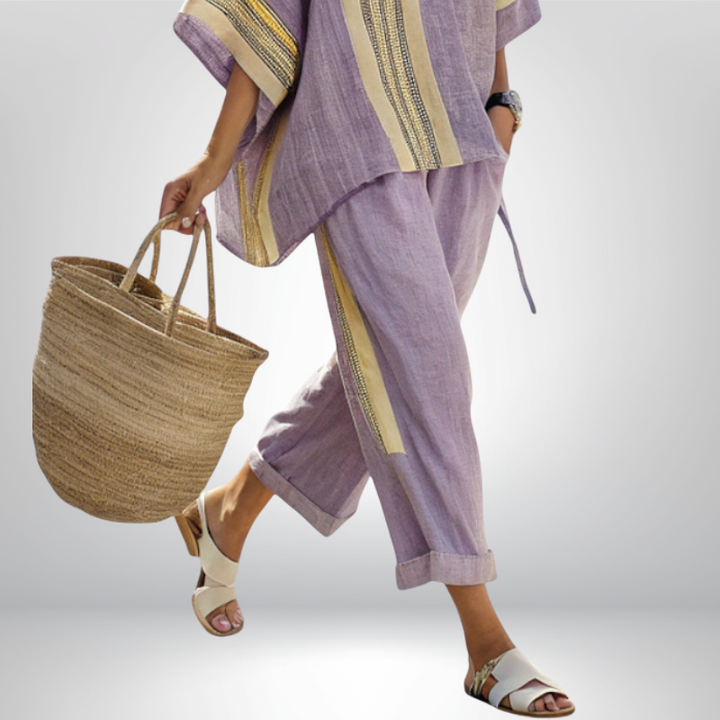 Daisy | Ensemble boho à rayures