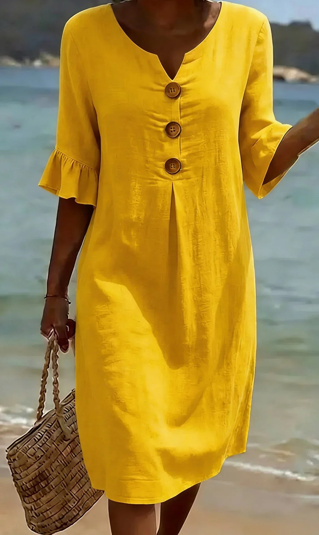 Radmila | Robe Longue Texturée à Manches Longues