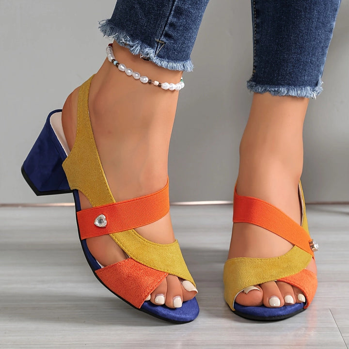 Elara | Talons Confortables avec Sangles Croisées