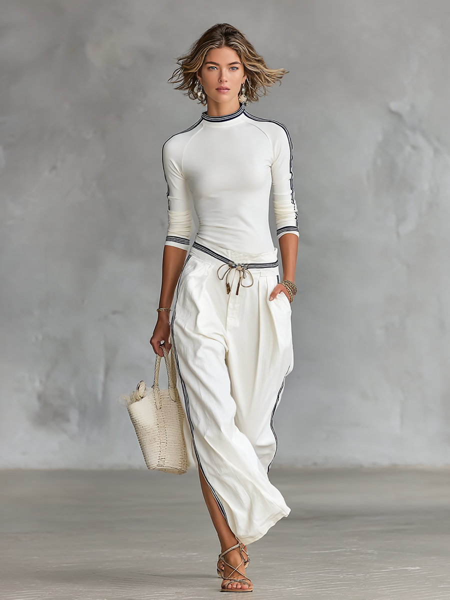 Hannah | Ensemble de Sport Deux Pièces Col Montant Pantalon