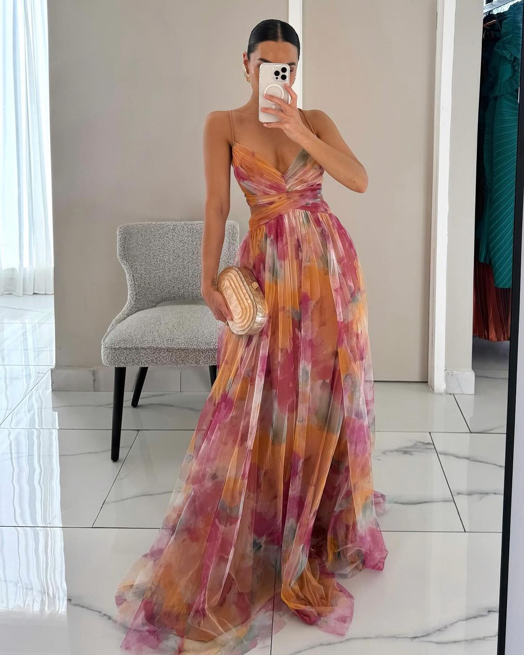 La Scintilla| Robe Maxi Élégance Florale