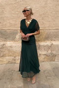 Fleur | Robe Maxi de Fête Élégante à Col V
