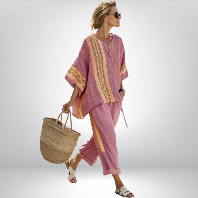 Daisy | Ensemble boho à rayures