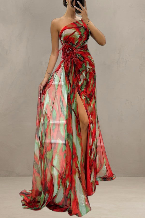 MIA | ROBE DRAPÉE VIBRANTE
