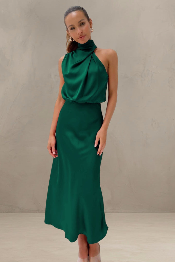 VIOLET | ROBE DRAPÉE SAHARA