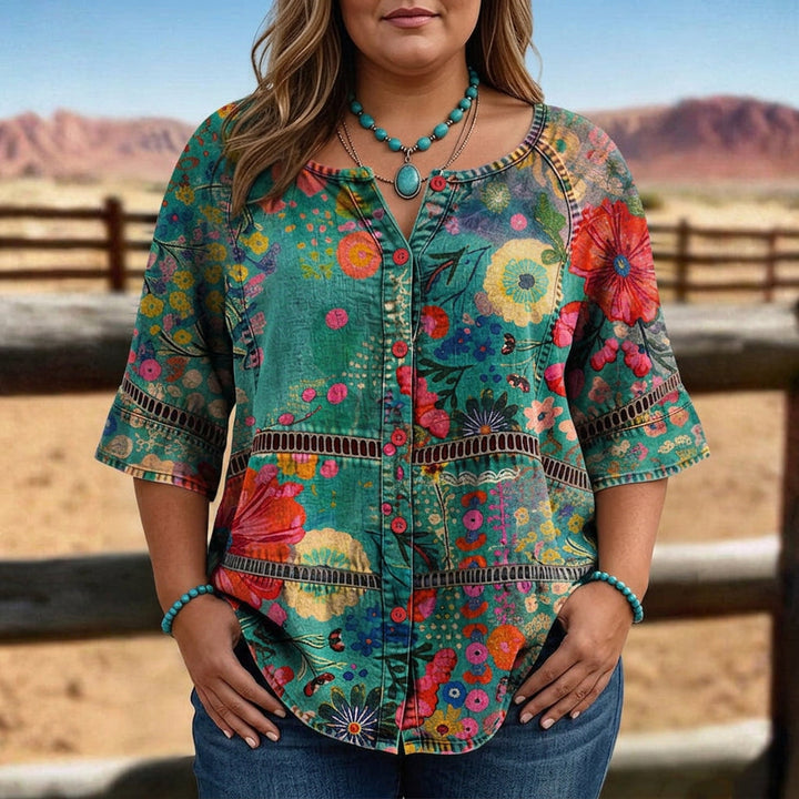 Emily | Blouse Imprimé Floral Vintage