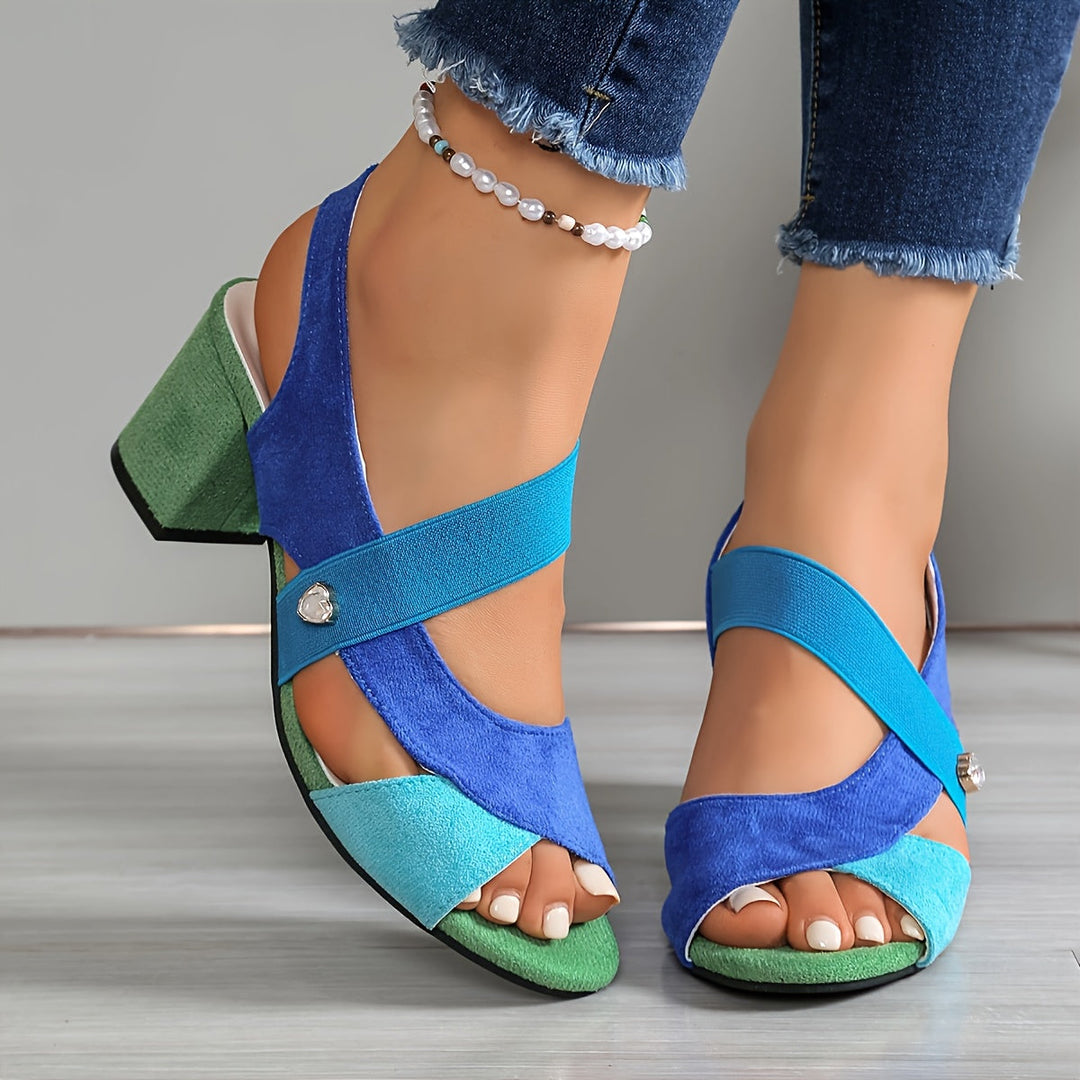 Elara | Talons Confortables avec Sangles Croisées