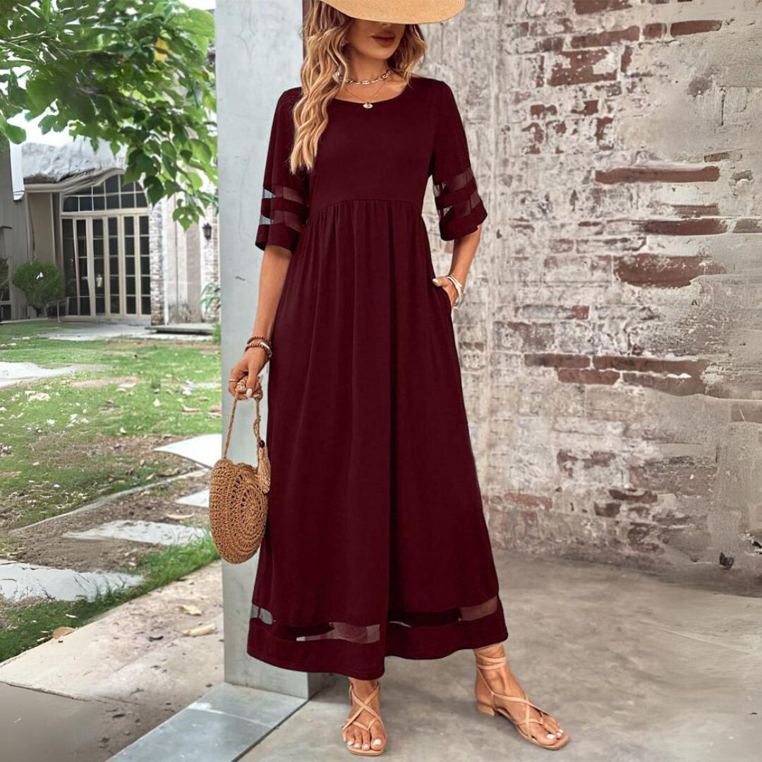 Beth | Robe Midi Flatteuse avec Effet Amincissant