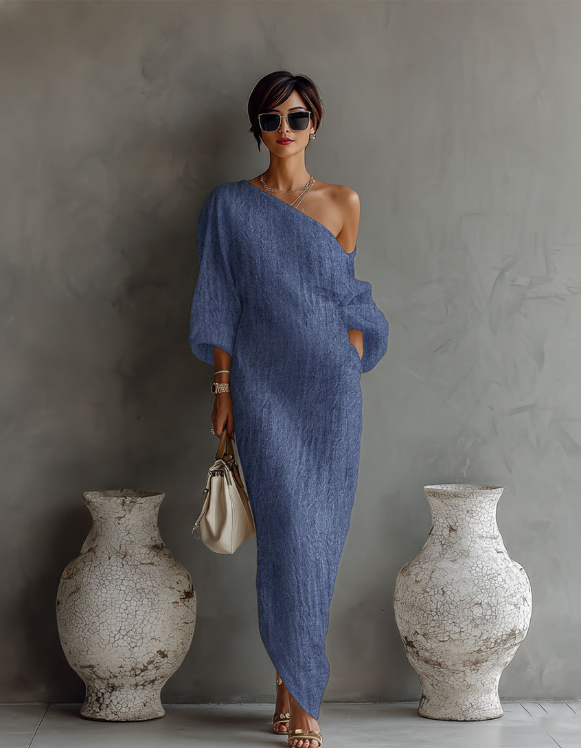 Isabella | Robe fluide en lin dénudé