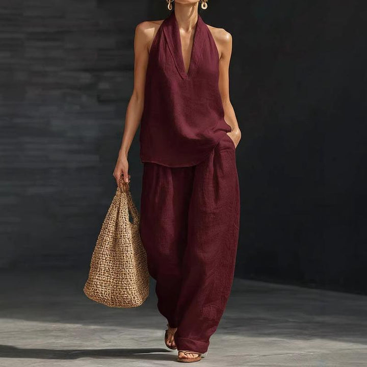 Ainhoa | Ensemble Décontracté : Débardeur et Pantalon Ample