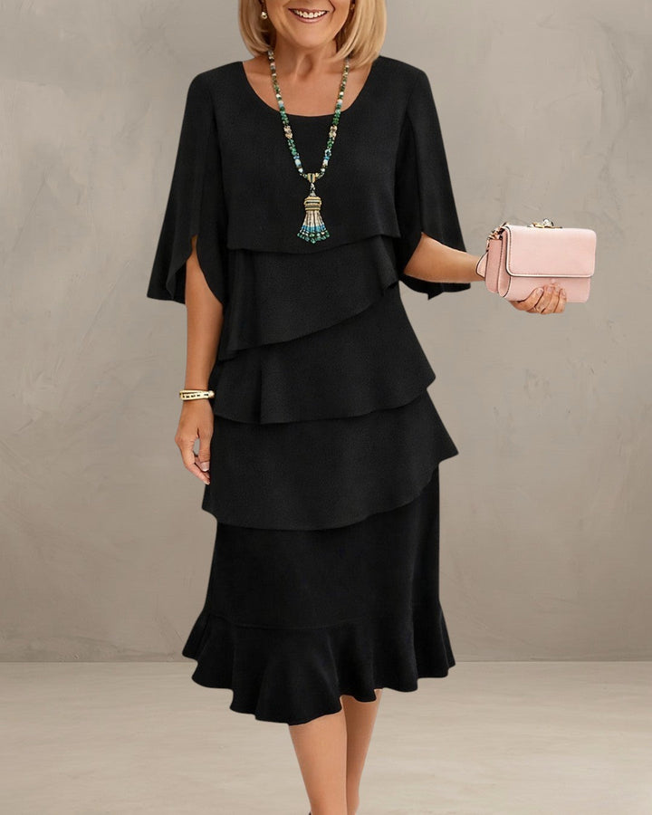 MARGARET | ROBE MIDI À VOLANTS