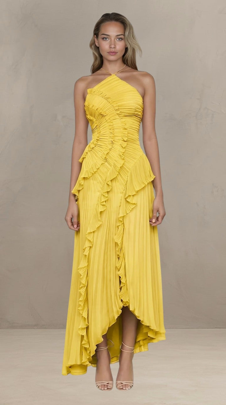 ISADORA | ROBE MAXI ÉLÉGANTE ASYMÉTRIQUE