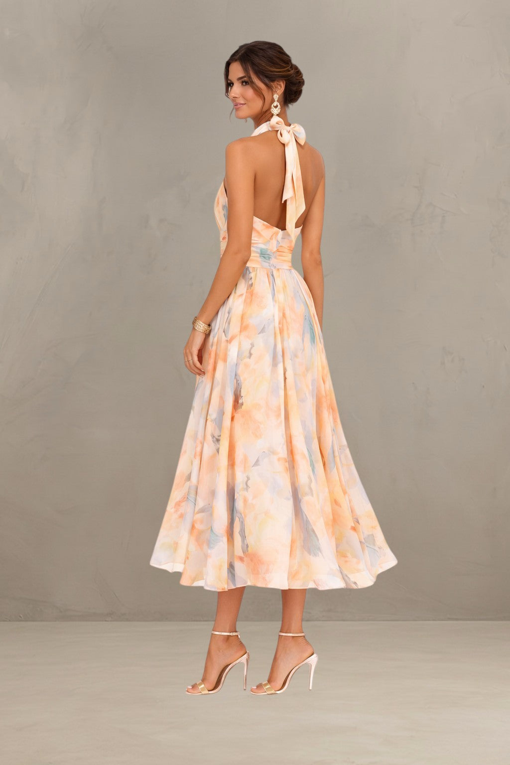 ESTHER | ROBE D'ÉTÉ À COL HALTER