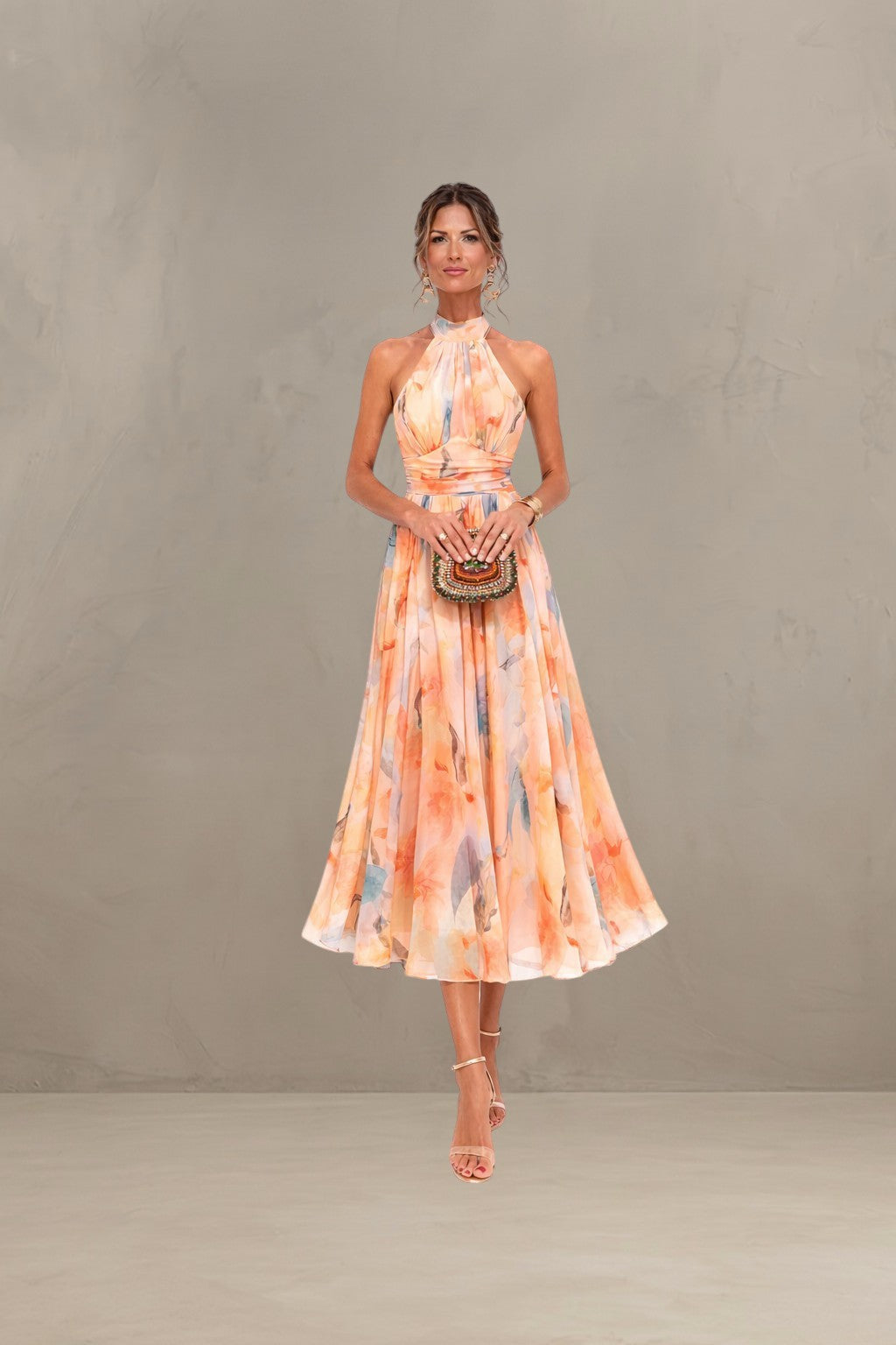 ESTHER | ROBE D'ÉTÉ À COL HALTER