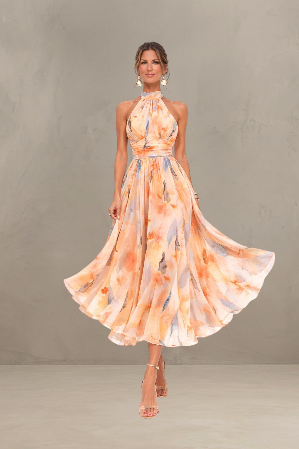 ESTHER | ROBE D'ÉTÉ À COL HALTER