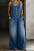 Saylor | Tunique en Denim de Coton Lavé Vintage