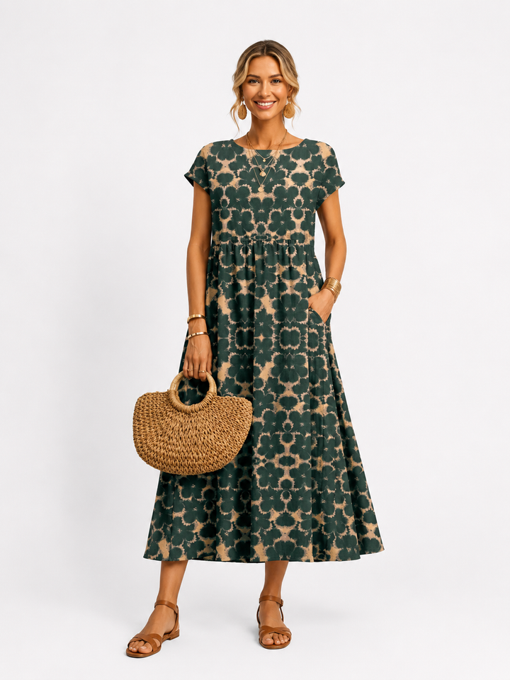 Florene | robe d'été à manches courtes